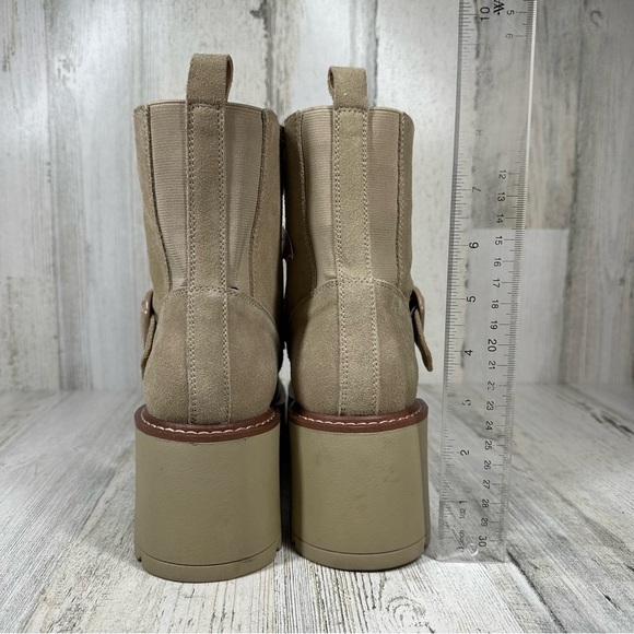 NEW Blondo Grayce Tan Waterproof Platform Lace Up Ankle Bootie #1230 - Picture 6 of 13